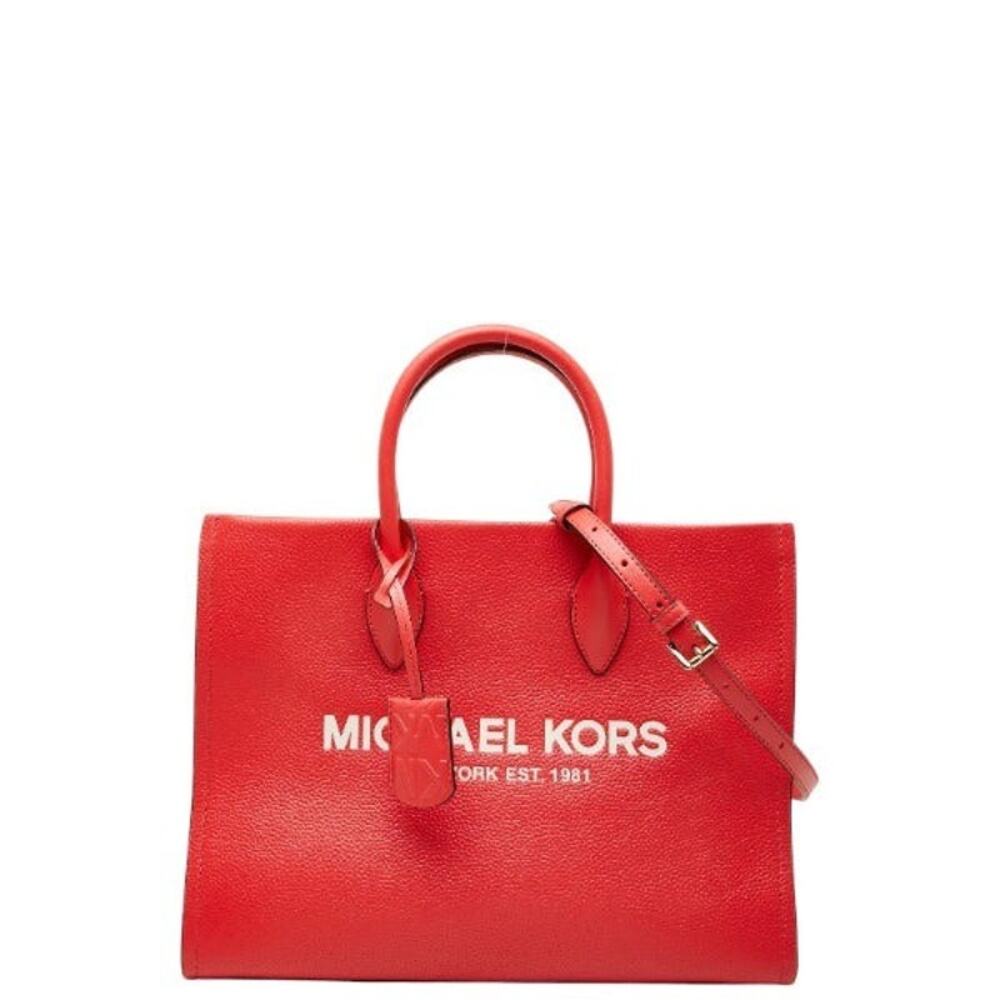 Michael Kors Mirella EW Leather Tote Bag Red